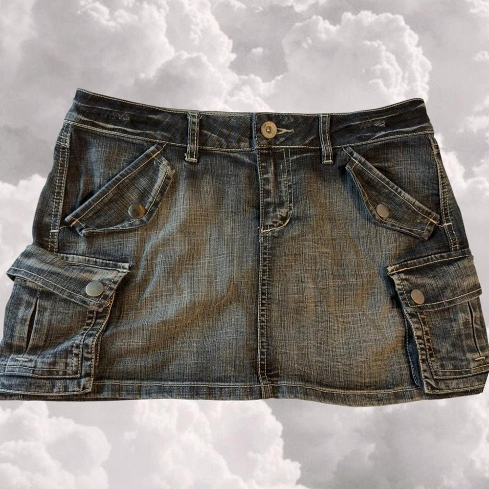 Y2K Denim Mini Skirt by Mudd